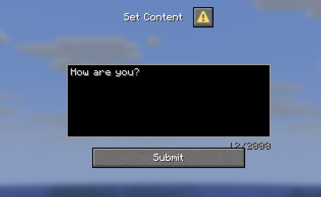 Set content