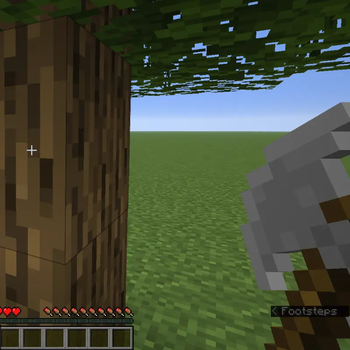 Satisfying wood chopping!