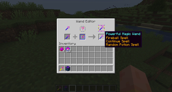 Adding a spell to a wand