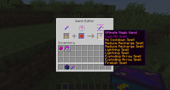 Adding a spell to a wand