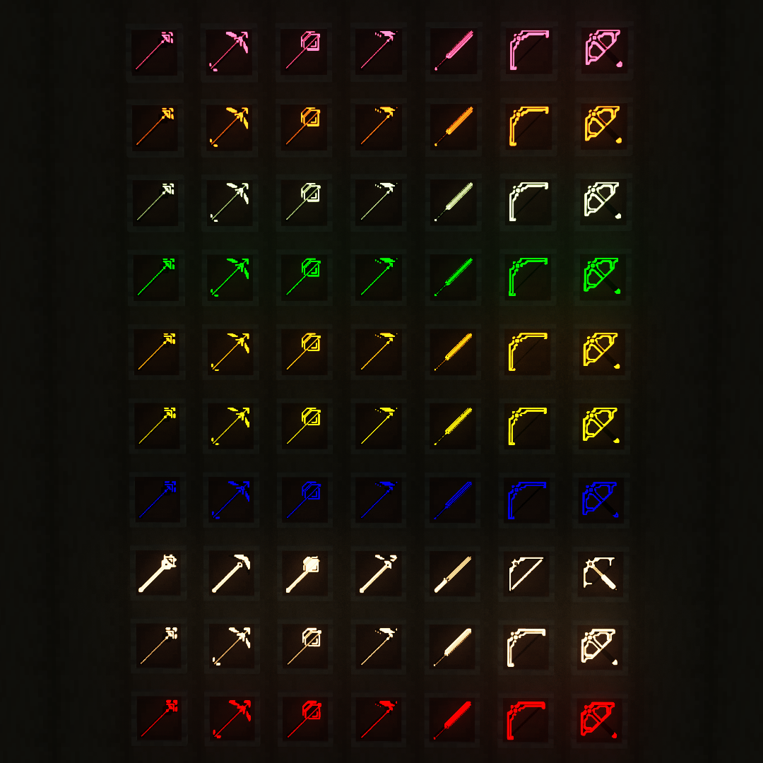 Glowing Trim Weapon & Tools