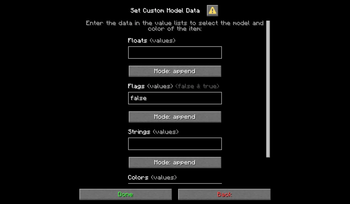 Set Custom Model Data