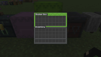 Lime Shulker Box GUI