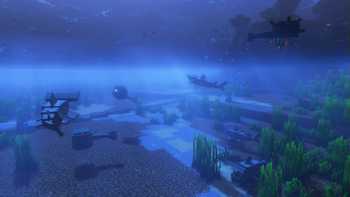 Shorks swimming with Guardians