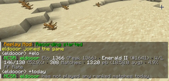 +elo and +today example
