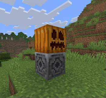 Lodestone with a Pumpkin on it