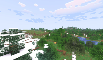 a mix of biomes
