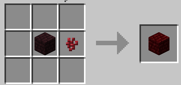 Red nether bricks crafting