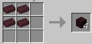 Nether bricks crafting