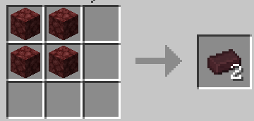 Nether brick crafting