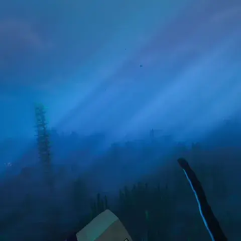 Underwater sword throw