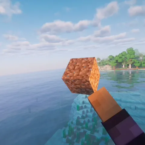 Мод VR Throwing Extensions для Minecraft: демонстрация механики броска предметов.