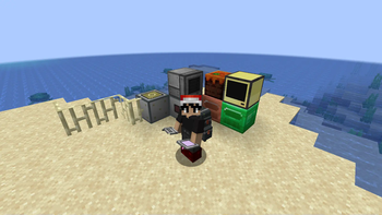 Screenshot of a few features of the modpack