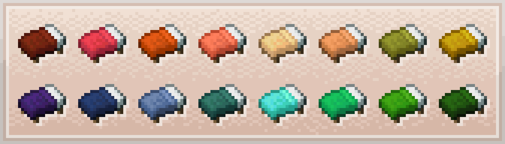 2D Beds for Dye Depot!