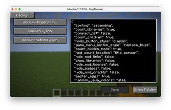 The configure file editor