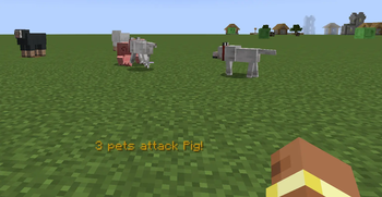 Display text when attacking