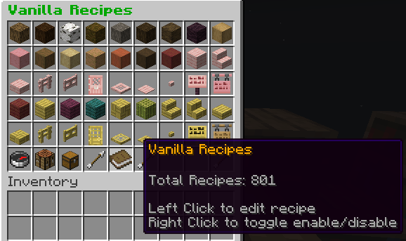 Vanilla Recipes Menu