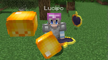 Big ahh Golden Heads + Custom Notch Apple Texture