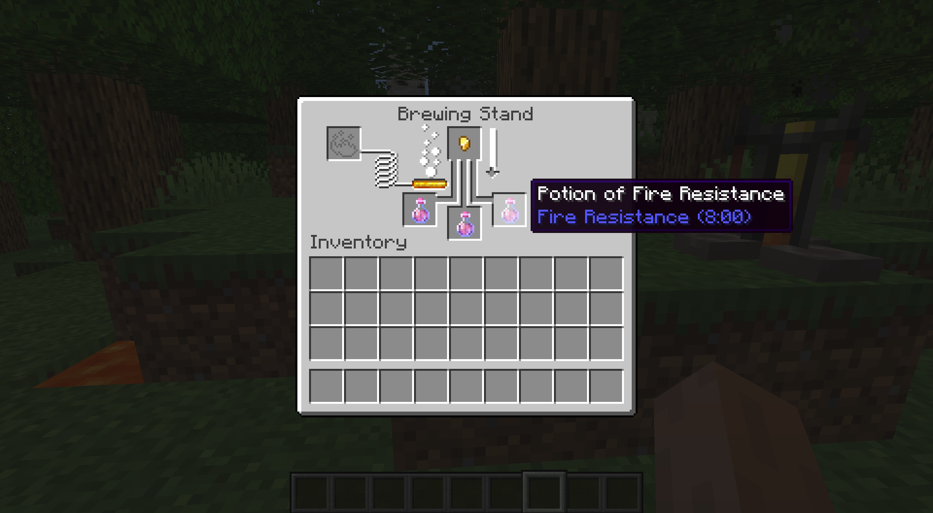 Only craftable with a longer potion (8:00)
Potion from 8:00 to 11:00