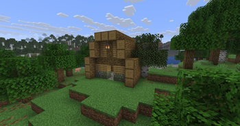 Cabin out in the woods