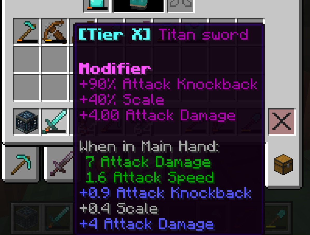 Tier on sword