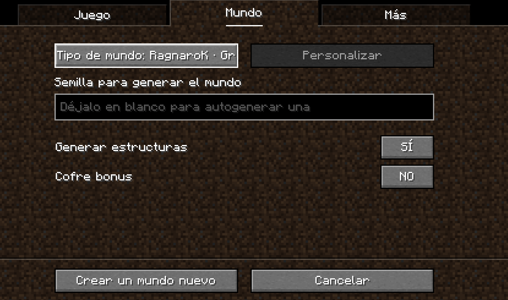 Tenemos nuevo tipo de mundo