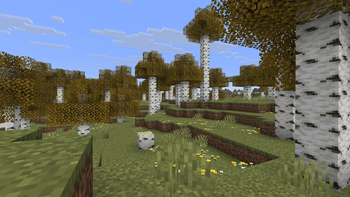 Birch Forest w/ Golden Birch Forest enabled