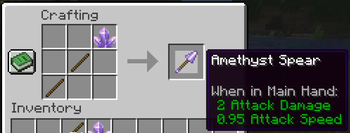 How to craft a spear