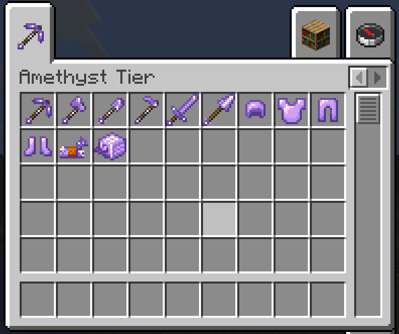 Complet Tier in Inventory