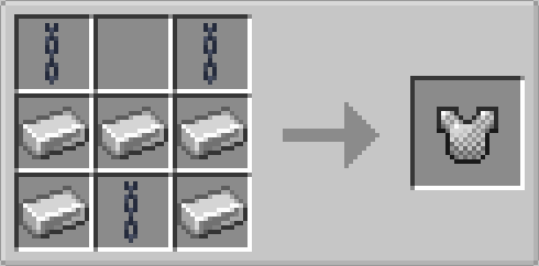 Chainmail Chestplate crafting recipe