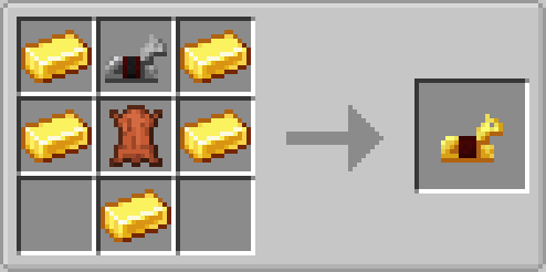 Golden Horse Armor crafting recipe