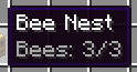 Bee Nest tooltip, full