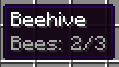 Beehive tooltip, close to full