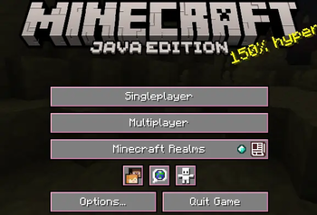 Pink menu buttons