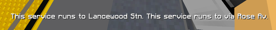 This service runs to