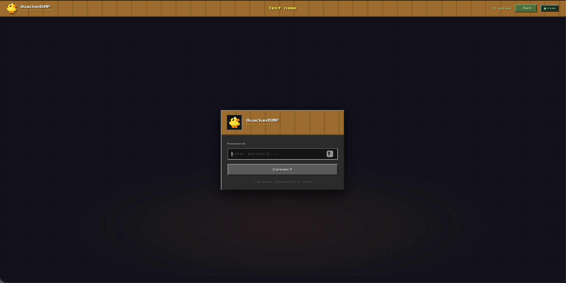 Admin login