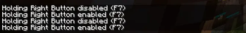Keybind toggle message - English
