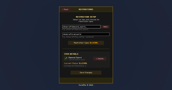 ITEMTOOLS - Item Restrictions — screenshot 2