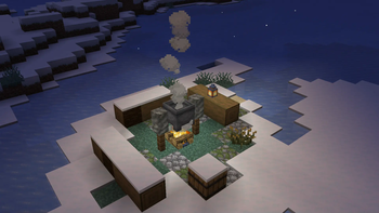 Snowy Campsite