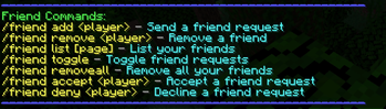 Friend Commands