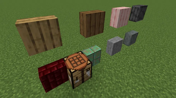 some vertical slabs