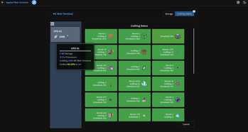 Crafting Status Page