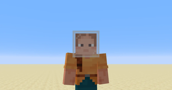 White Glass on players head