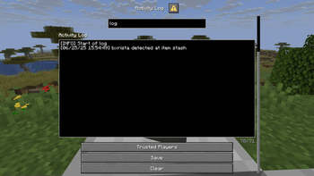 Activity Log