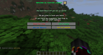 Welcome dialog