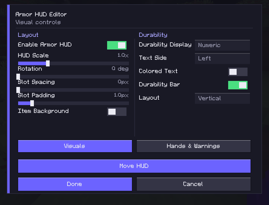 Скриншот: Clean Armor HUD
