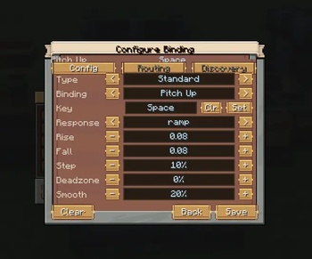 Contraption controller DAC settings