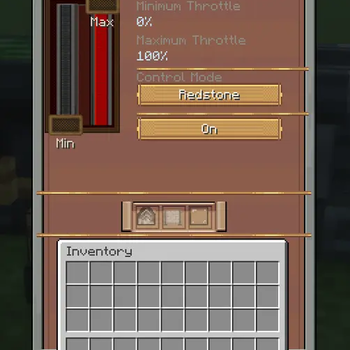 Thruster options and inventory GUI