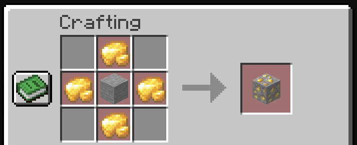 Gold Ore Stone Crafting
