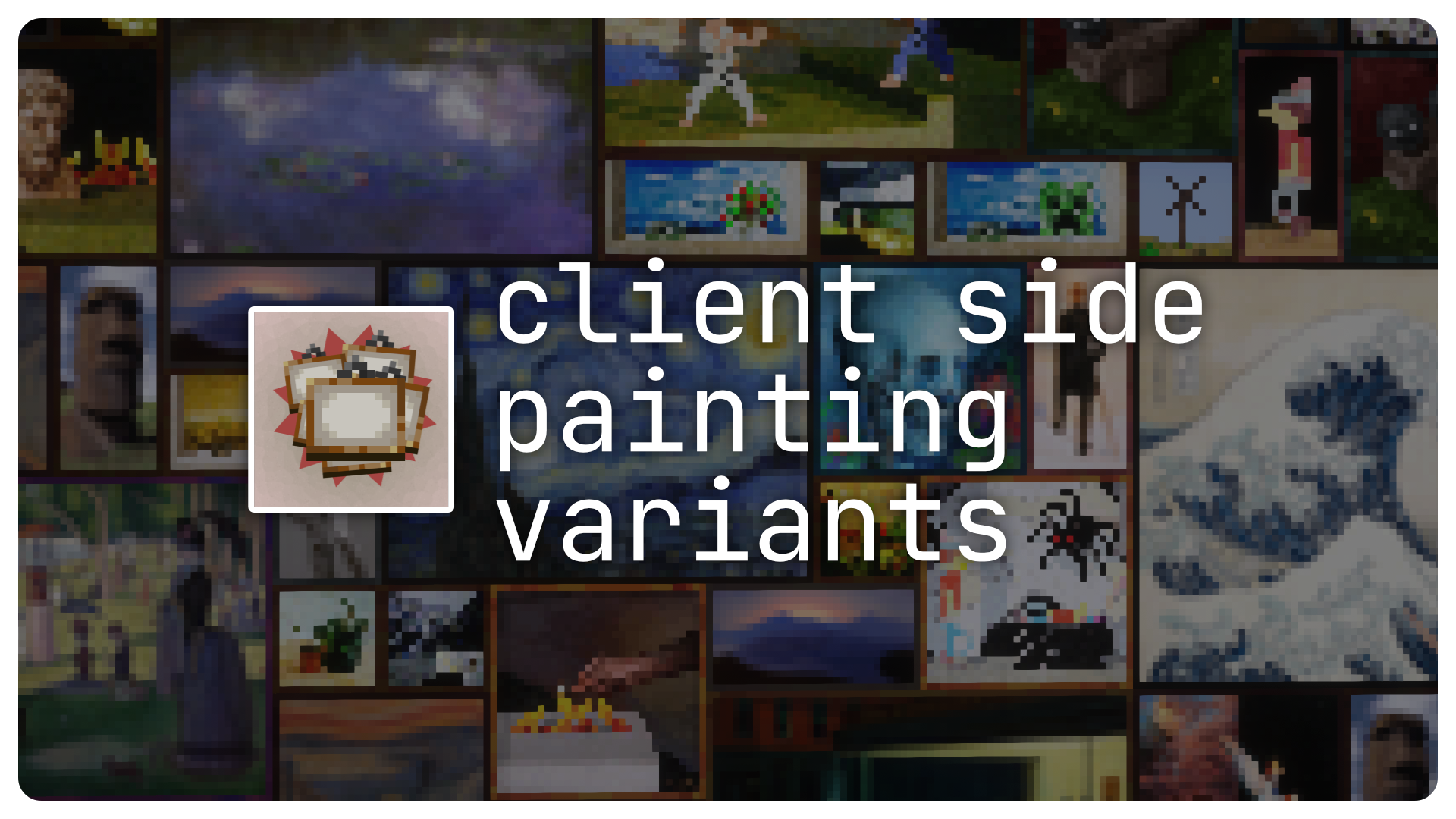 Add custom painting variants without overwriting existing paintings by using resource packs
